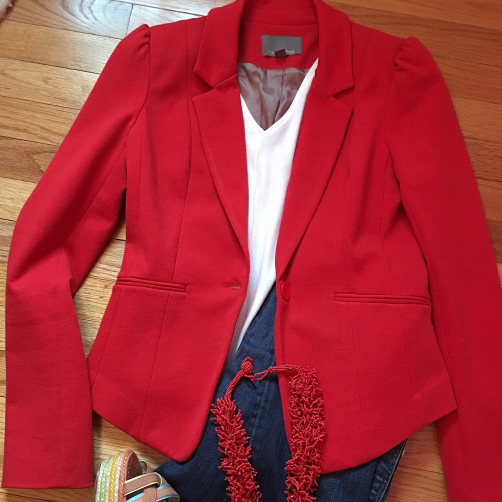 Lined Tinley Road dark orange blazer